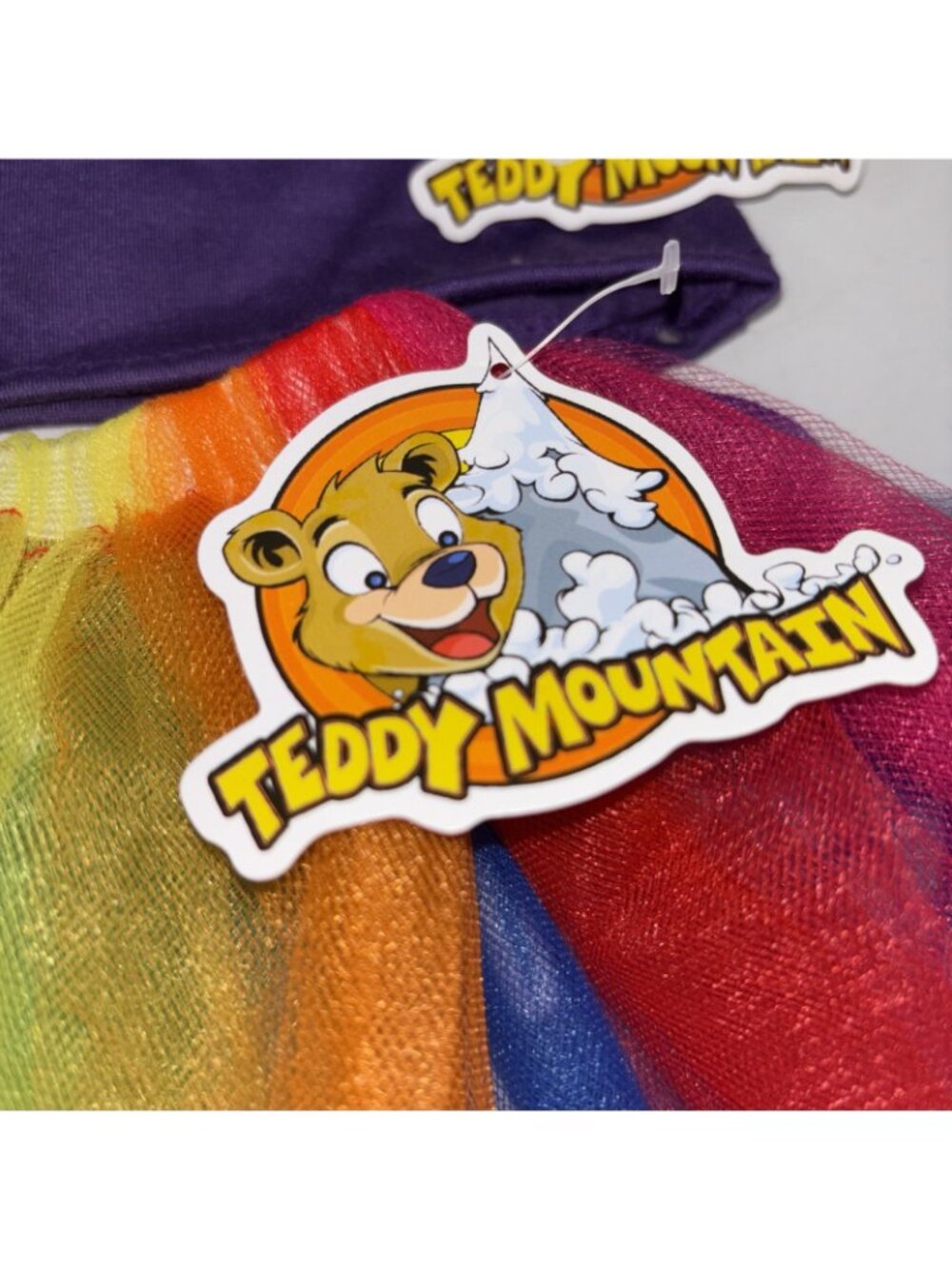 Rainbow Tutu & Top Teddy Mountain Outfit (Fits Build A Bear) - Picture 2 of 3
